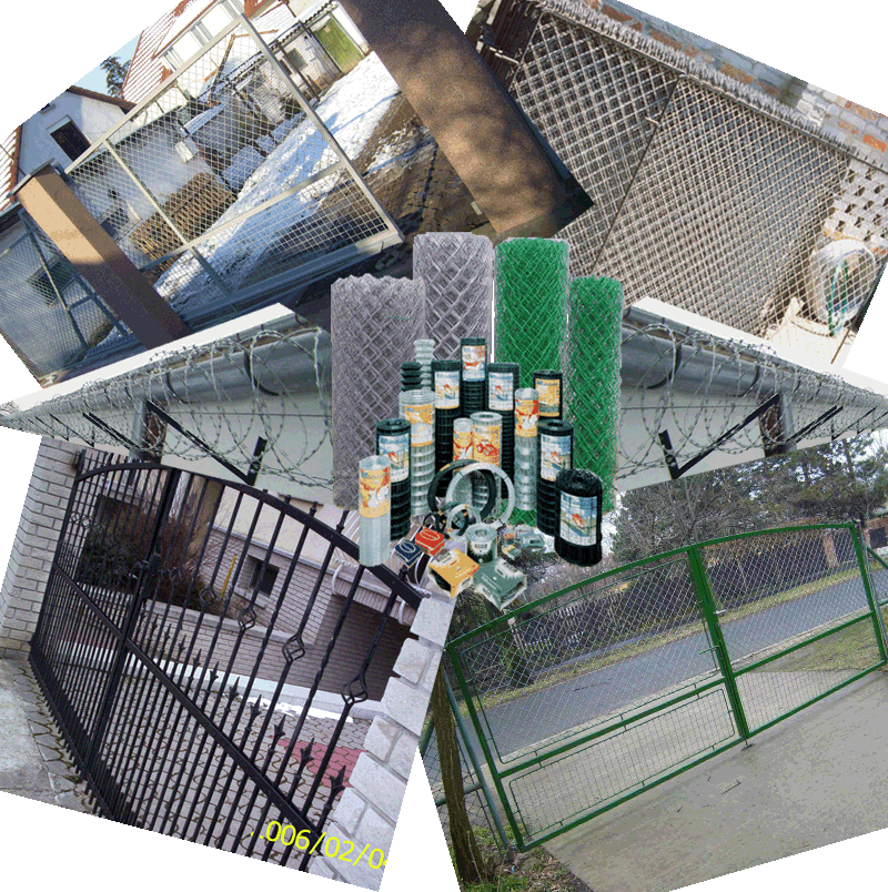 Kerítések, kerítéselemek, hullámosdrót (haidekker) hálók, NATO drót, kapuk, lakatosipari termékek gyártása és forgalmazása ívhajlítás. www.keriteskozpont.hu